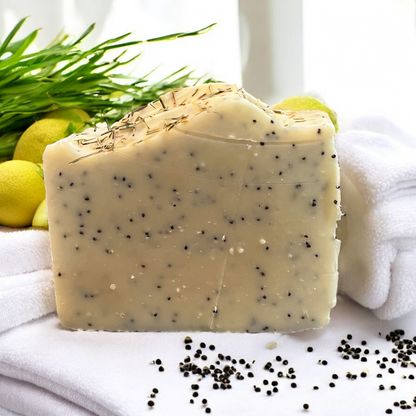 Lemongrass Bergamot Exfoliant Tallow Soap